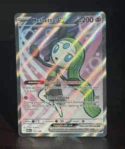 Meloetta ex 159/086 Pokemon TCG SV: Black Bolt Full Art Holo Ultra Rare (MINT) - Image 1