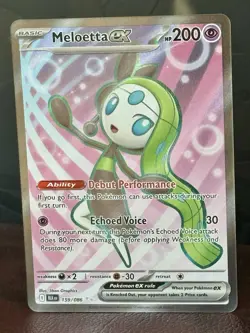 Meloetta ex 159/086 Pokemon TCG SV: Black Bolt Full Art Holo Ultra Rare (MINT) - Image 5