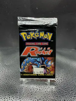 2000 POKEMON TEAM ROCKET GYARADOS ART BOOSTER PACK FACTORY SEALED - Image 1