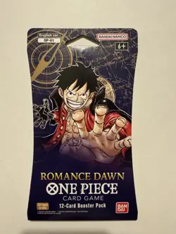 ONE PIECE OP-01 ROMANCE DAWN PRE-ERRATA SLEEVED PACK FACTORY SEALED - Image 1