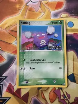 Koffing 72/113 2005 EX Delta Species Pokemon Card Reverse Holo Foil Stamped NM - Image 1