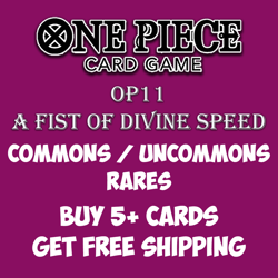 One Piece CCG OP11 A Fist of Divine Speed Near Mint Singles Choose Your Card - Image 1