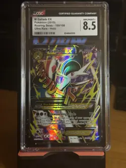 CGC 8.5 M Gallade EX 2015 Roaring Skies 100/108 Ultra Rare Holo Pokemon Card - Image 1