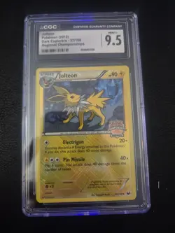 Jolteon Pokemon 2012 Dark Explorers 37/108 Regional Championships CGC 9.5 Mint+ - Image 1