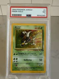1999 Pokemon Jungle - Pinsir #9 Holo - PSA 7 NM - Image 1