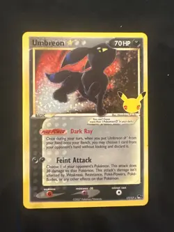 Pokemon Celebrations Umbreon Gold Star 17/17 2/2 - Image 1