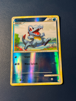 Pokemon TCG - Totodile 86/123 Heartgold & Soulsilver Reverse Holo - LP - Image 1