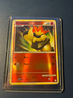 Pokemon TCG -Cyndaquil 61/123 Heartgold & Soulsilver Reverse Holo - LP - Image 4