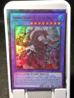 YU-GI-OH! ERROR CARD Miscut✂⭐ Granguignol the Dusk Dragon [CH01-EN050] UR Foil - Image 3