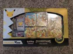 Pokemon TCG: Celebrations Pikachu V-Union Special Collection Box New Sealed 820650809156 - Image 1