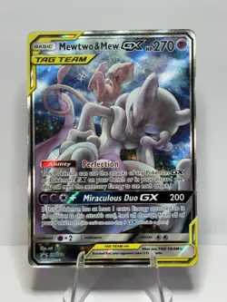 Mewtwo & Mew GX SM191 - Pokemon TCG - 2019 - Sun & Moon Promo - Image 1