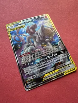 Pokemon TCG Mewtwo & Mew GX SM191 Tag Team Black Star Promo Sun & Moon - Image 2