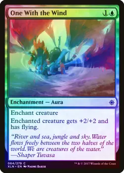 One With the Wind FOIL Ixalan NM Blue Common MAGIC THE GATHERING CARD ABUGames - Image 1