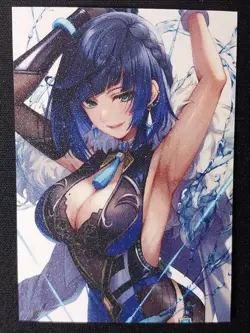 Yelan Goddess Story Doujin Frosted Waifu Trading Card Genshin Impact - Image 1