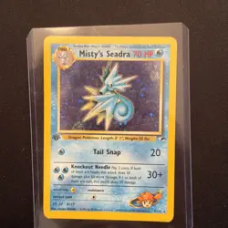 Misty's Seadra 9/132 Gym Heroes Holo Rare Vintage 1999-2000 POKEMON CARD TCG 🔥 - Image 2