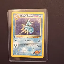 Misty's Seadra 9/132 Gym Heroes Holo Rare Vintage 1999-2000 POKEMON CARD TCG 🔥 - Image 4