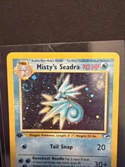 Misty's Seadra 9/132 Gym Heroes Holo Rare Vintage 1999-2000 POKEMON CARD TCG 🔥 - Image 5