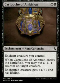 Cartouche of Ambition 083/269 Amonkhet MTG Magic The Gathering card - Image 1