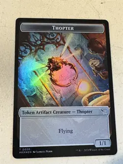 mtg foil token Imp // Thopter 0007/0020, MKM, Murders at Karlov Manor - Image 2