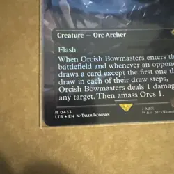 MTG Lord of the Rings Orcish Bowmasters Borderless Foil - Image 2