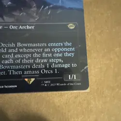 MTG Lord of the Rings Orcish Bowmasters Borderless Foil - Image 3