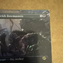 MTG Lord of the Rings Orcish Bowmasters Borderless Foil - Image 4
