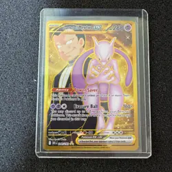 Team Rocket's Mewtwo EX Pokemon 240/182 Destined Rivals Holo Hyper Rare TCG NM- - Image 1