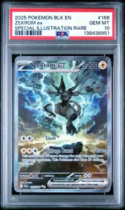 Zekrom EX Black Bolt SIR Special Illustration Rare #166 PSA 10 Gem Mint Pokemon - Image 1