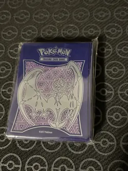 Pokemon Sun Moon ETB Lunala Card Sleeves 65 Ct, New Sealed - Image 1