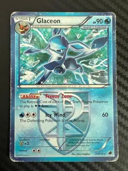Pokemon TCG Glaceon 23/116 Black & White Plasma Freeze Regular Rare DMG - Image 1