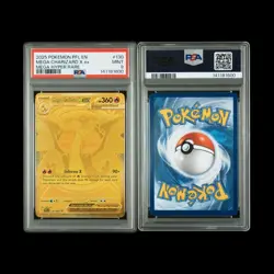 Pokemon Mega Charizard X Ex Mega Hyper Rare Holo 2025 PSA 9 130/094 - Image 3