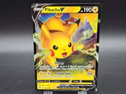 2020 Pokemon TCG: Vivid Voltage- Pikachu V (#043/185) Ultra Rare - Image 1