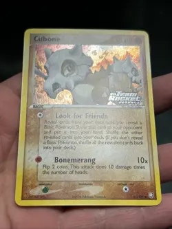 Pokemon TCG Cubone 51/109 Reverse Holo Team Rocket Returns 2004 Stamped - NM - Image 3