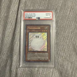 PSA 8 - MINT 2007 Yu-Gi-Oh! Marshmallon Premium Pack 1 PP01 SECRET RARE VINTAGE - Image 1