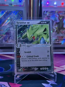 Pokemon TCG Tyranitar EX Cosmos Holo Bleed Ultra Rare Card 17/17 Pop Series 1 - Image 1