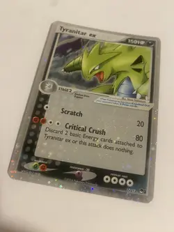 Tyranitar ex POP Series 1 17/17 Ultra Rare - Full Holo Bleed Error - Pokemon TCG - Image 3