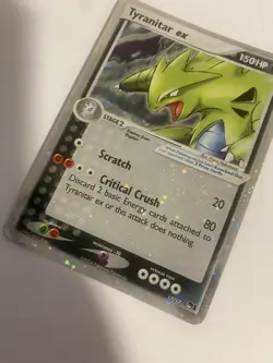 Tyranitar ex POP Series 1 17/17 Ultra Rare - Full Holo Bleed Error - Pokemon TCG - Image 4