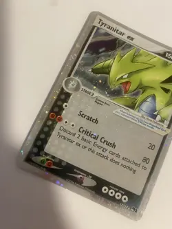 Tyranitar ex POP Series 1 17/17 Ultra Rare - Full Holo Bleed Error - Pokemon TCG - Image 5