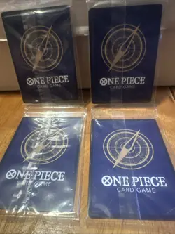 4 Monkey.D.Luffy Treasure Booster Set ST10-006 One Piece Promo Card Foil SEALED - Image 2