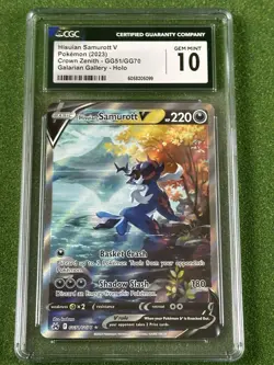 Hisuian Samurott v GG51/GG70 Crown Zenith: Galarian Gallery Holo CGC Gem Mint 10 - Image 1
