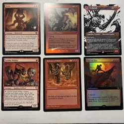 6 Great Magic The Gathering Mono Red Cards MTG Commander Nm Rare - Image 1