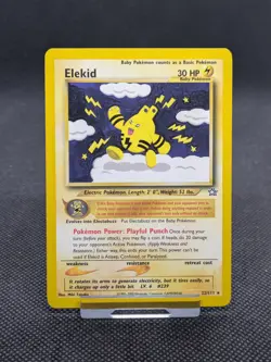 Pokemon Card Elekid 22/111 Neo Genesis WOTC Non Holo Rare LP EXCELLENT - Image 1