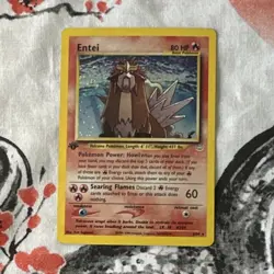 Pokemon TCG Entei Neo Revelation Holo Rare Card 06/64 1st Edition Ken Sugimori - Image 1