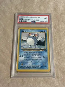 PSA 9 Marill Pokemon League Black Star Promo #29 Pokemon TCG 2000 - Image 1