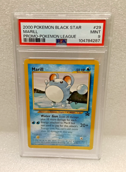 Pokemon Marill #29 Pokemon League Black Star Promo PSA 9 - Image 1