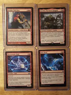 MTG Goblin Commander set - Krenko, Mob Boss + Tin Street King, Bolt Bend, & more - Image 1