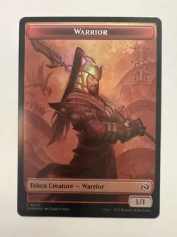 4X FOIL MTG Tarkir Dragonstorm TOKEN Dragon #0011 Warrior #0013 PLAYSET FOIL - Image 3