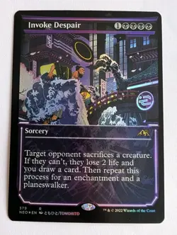 Invoke Despair (Showcase) Kamigawa: Neon Dynasty Foil - MTG RARE - Image 1