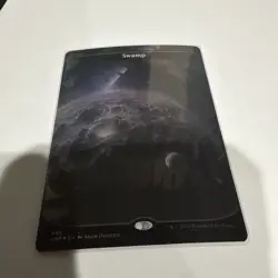 Swamp (493) Borderless Galaxy Foil NM [Unfinity] Mtg Magic Free Tracking! - Image 2