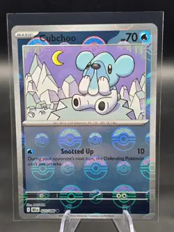 Pokemon TCG - Cubchoo 025/086 Poke Ball Pattern - Black Bolt - Near Mint - Image 1
